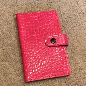 Pink Card Holder.